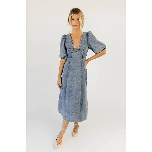 Gorgeous Blue Denim Dress - Picture 2 of 11